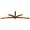 Ekena Millwork Davenport Timber Gable Bracket, Western Red Cedar, 96"W x 32"H x 3 1/2"D x 3 1/2"F, 8/12 Pitch GBW096X32X0404DAV00SWR - alternate 3